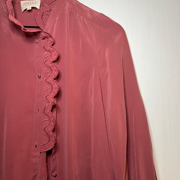 Sezane Chlo Shirt, Rosewood, US 4/FR 36 - Picture 11 of 16